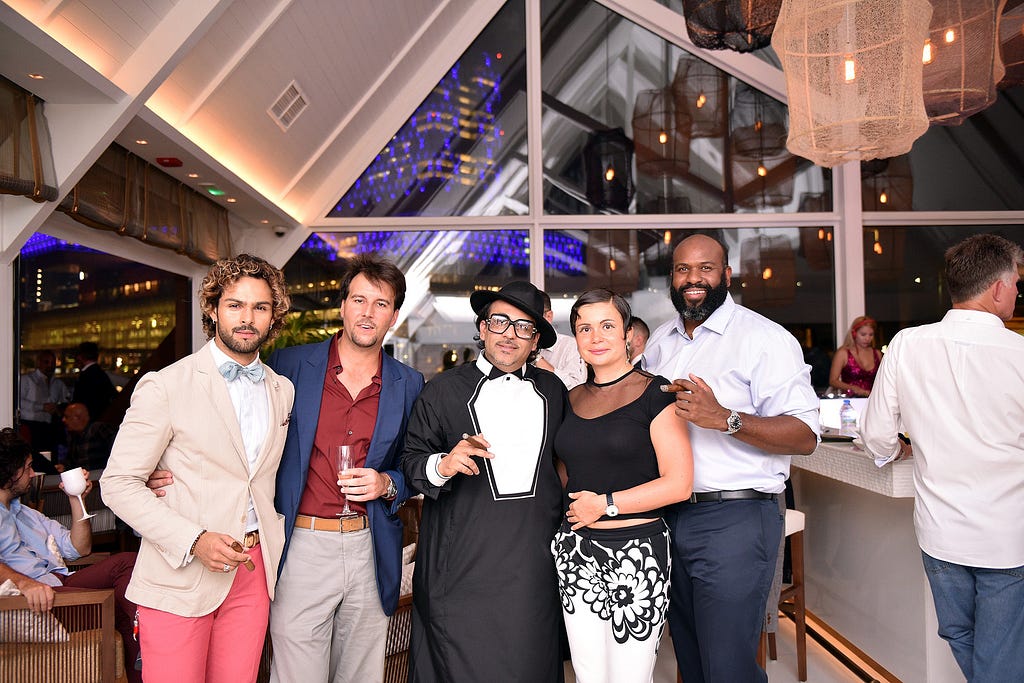 Raisini event during the opening of FINZ Restaurant in Abu Dhabi