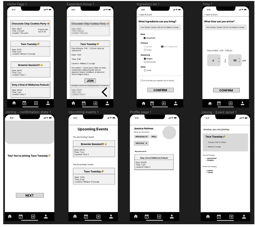 A picture of our mid-fidelity prototype.