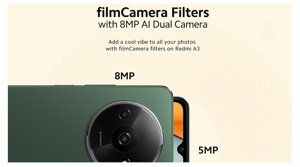 Xiaomi Redmi A3 Camera Features