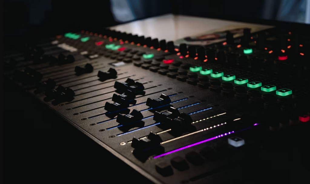 Audio mixing board for binaural beats to help with focus and productivity