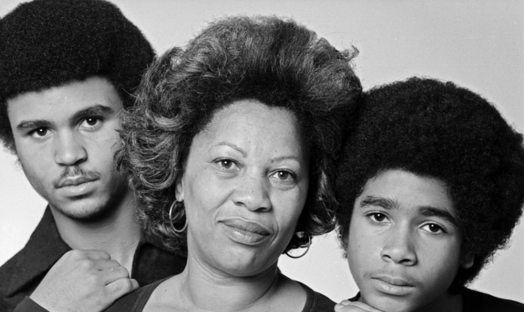Toni Morrison and her two boys