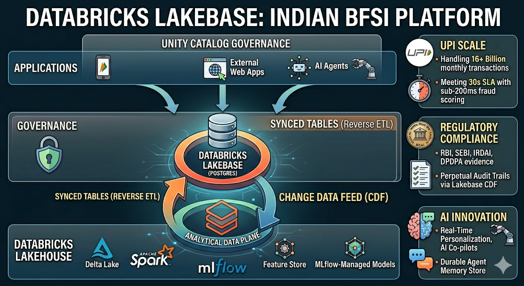 From Databricks Lakehouse to Lakebase: How Indian BFSI and Banking can be powered with managed…