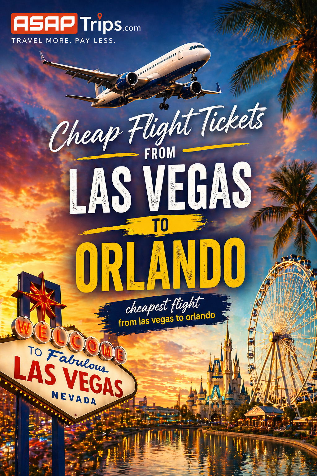 Cheap Flight Tickets from Las Vegas to Orlando: The Smart 2026 Guide f