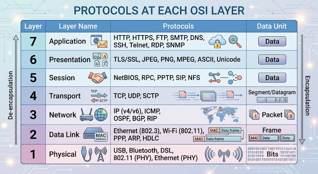 Day 6: How the Internet Actually Works — OSI Model, TCP/IP & Ports