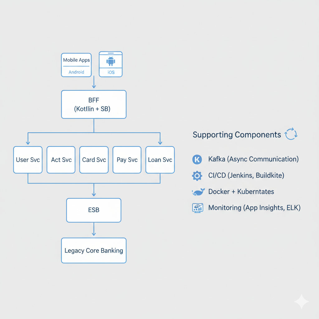 Inside a Real Banking Backend: Microservices, BFF & High-Scale Systems