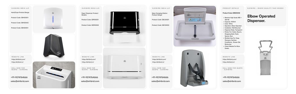 ElriBird Washroom Automation Product Supplies