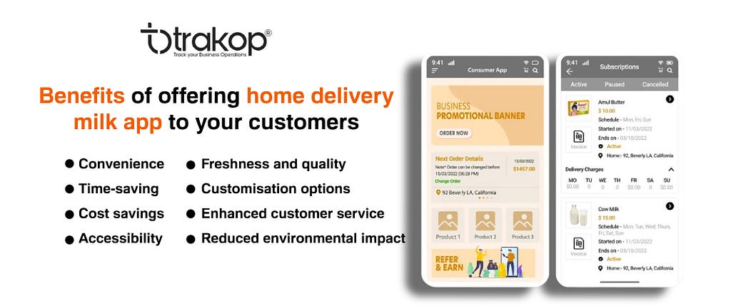 Benefits of offering home delivery milk app to your customers