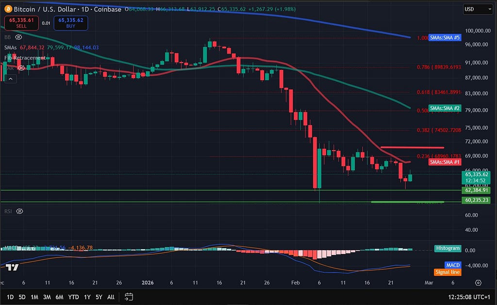 Bitcoin Price Analysis: BTC Reclaims $65,000 But Low Volume Raises Concerns