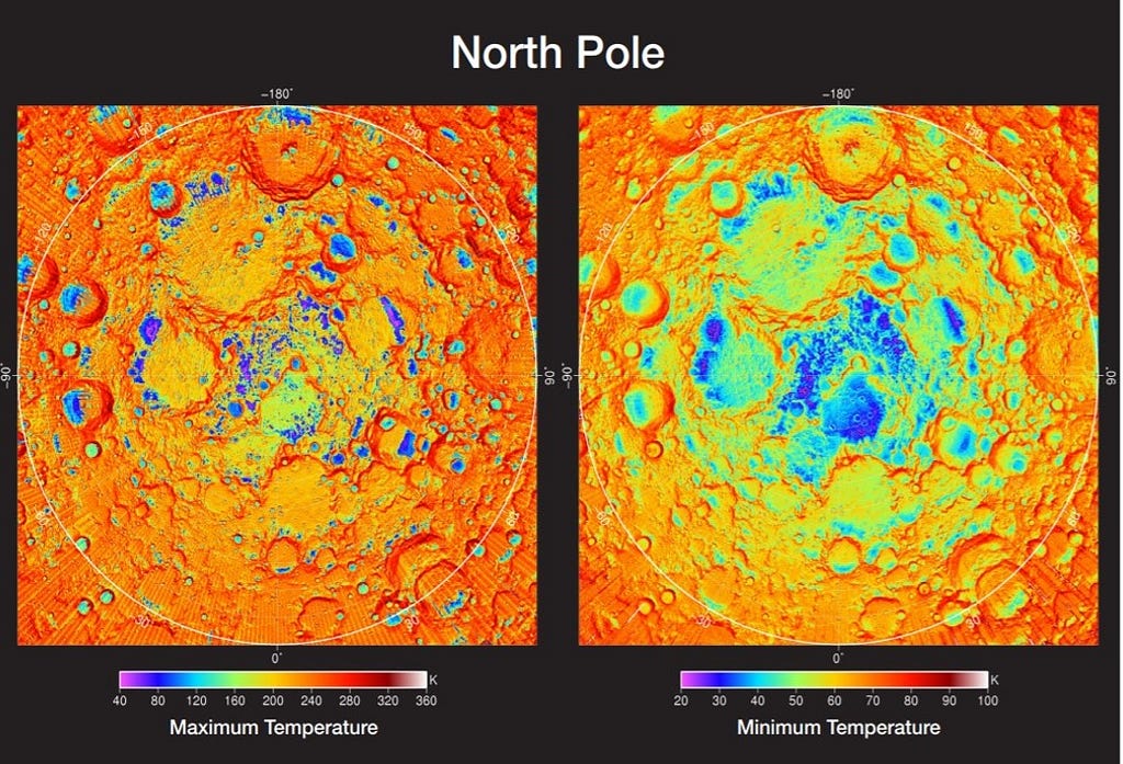 What is the temperature of the Moon, and why should we care? NASA/Jet Propulsion Laboratory, available via Cabinet