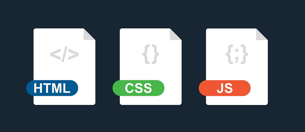 The big 3 file types: HTML, CSS and JS.