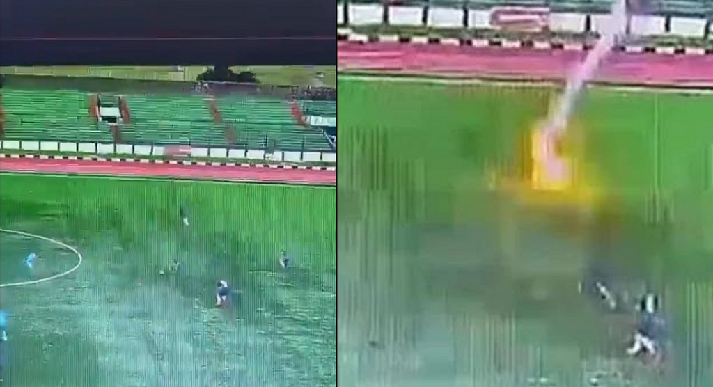 Indonesian footballer lost his life due to lightning during friendly match