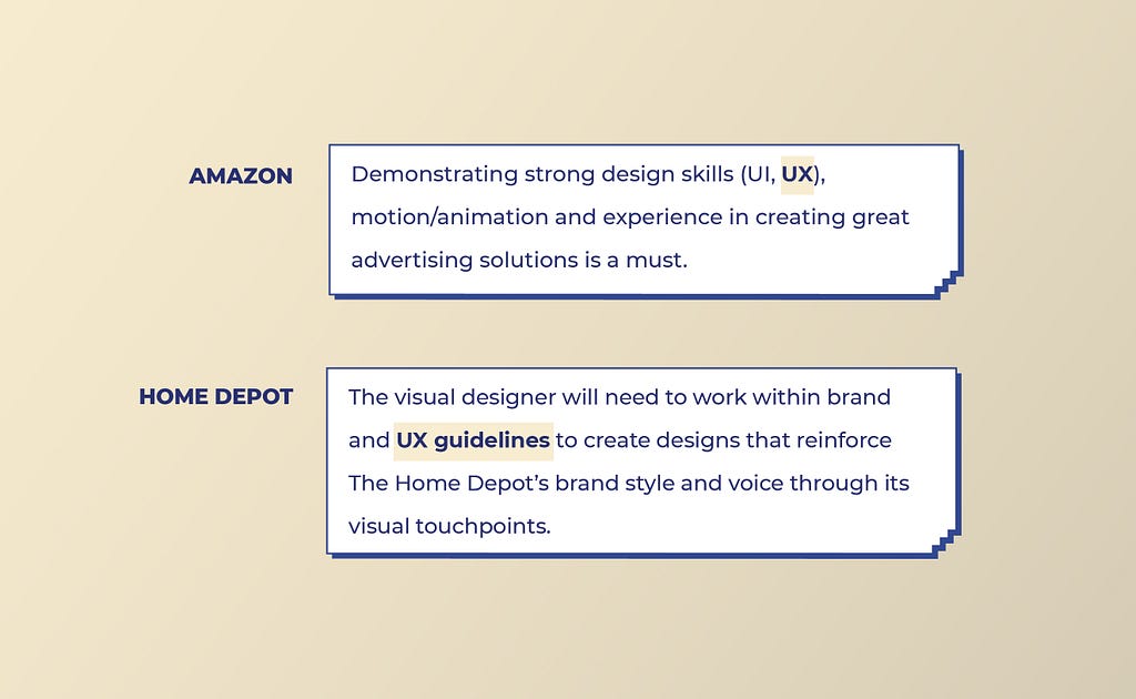 Amazon and Home Depot look for UX work from Visual designers