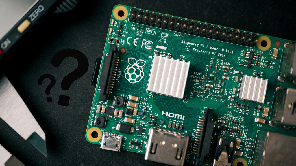 Raspberry Pi with Question Marks