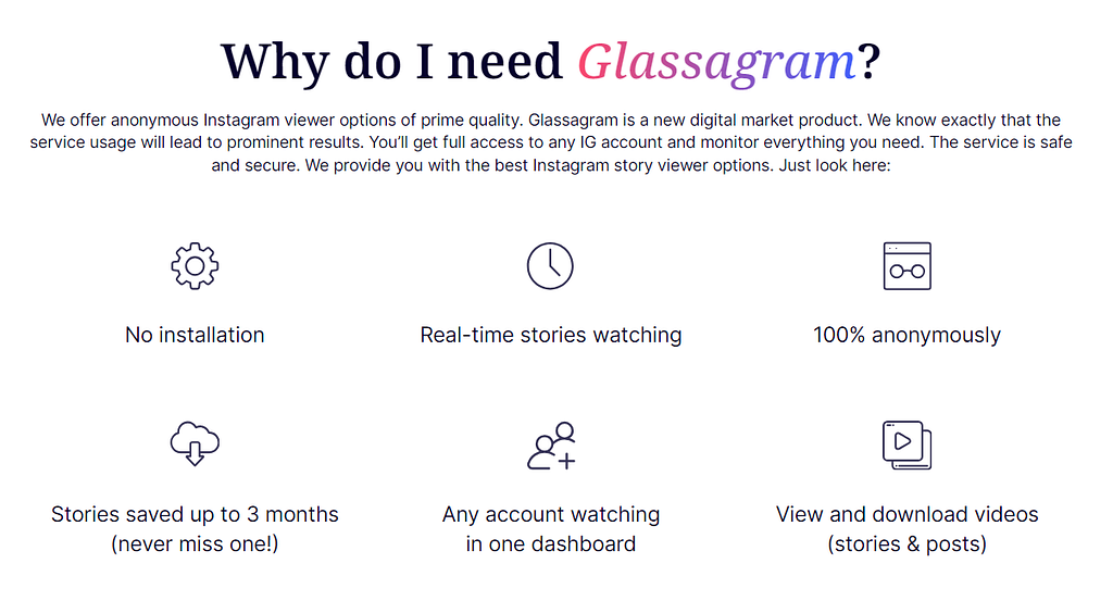 Glassagram Private Instagram Viewer App