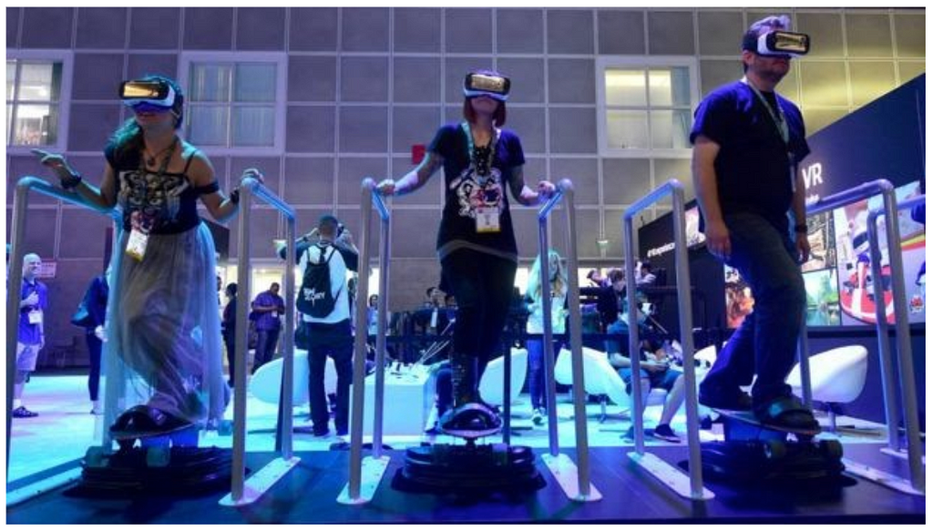 VR treadmills.