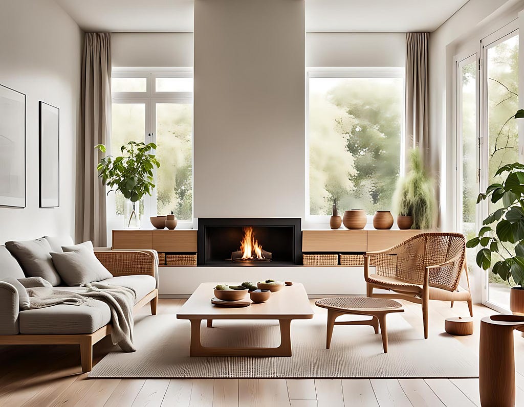 Bright Scandinavian living room