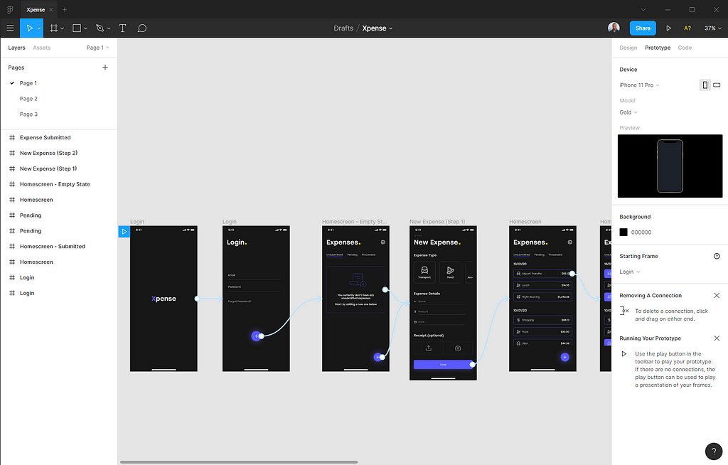 Screenshot of Figma’s UI