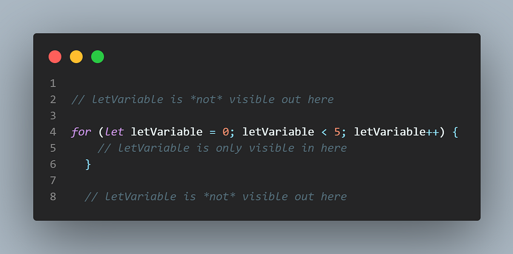 let vs const vs var