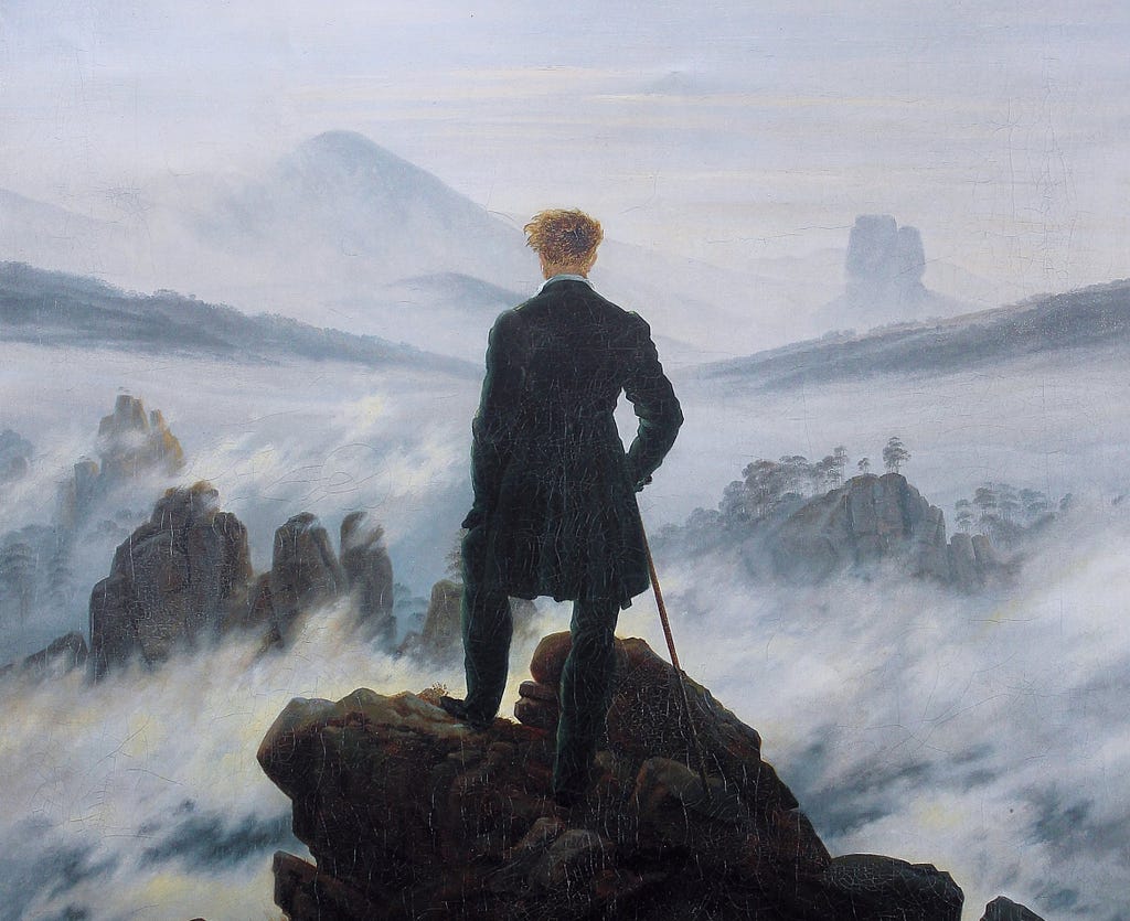 Wanderer above the Sea of Fog (Caspar David Friedrich, 1818)