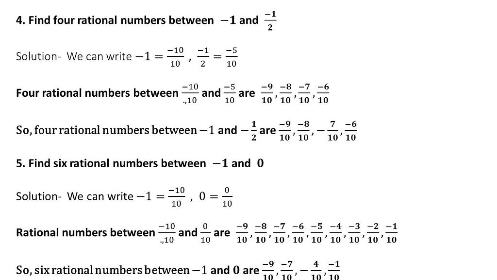 find rational numbers between two rational numbers questions answers