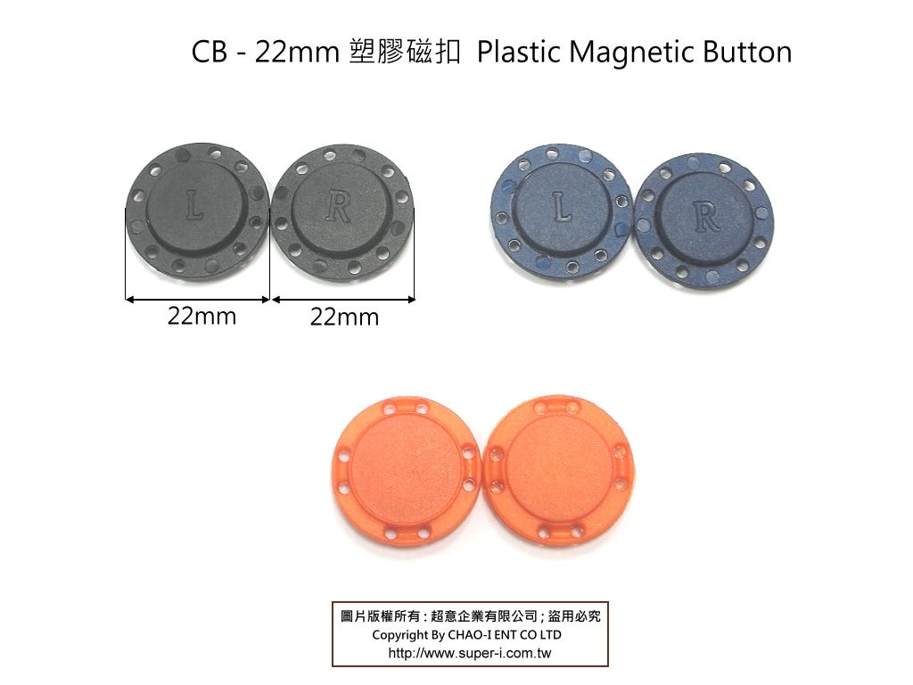 Sewing Plastic Magnetic Snap Button