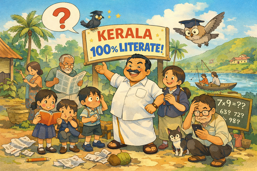Kerala’s “100% Literacy” Claim: A Statistic That Became a Myth