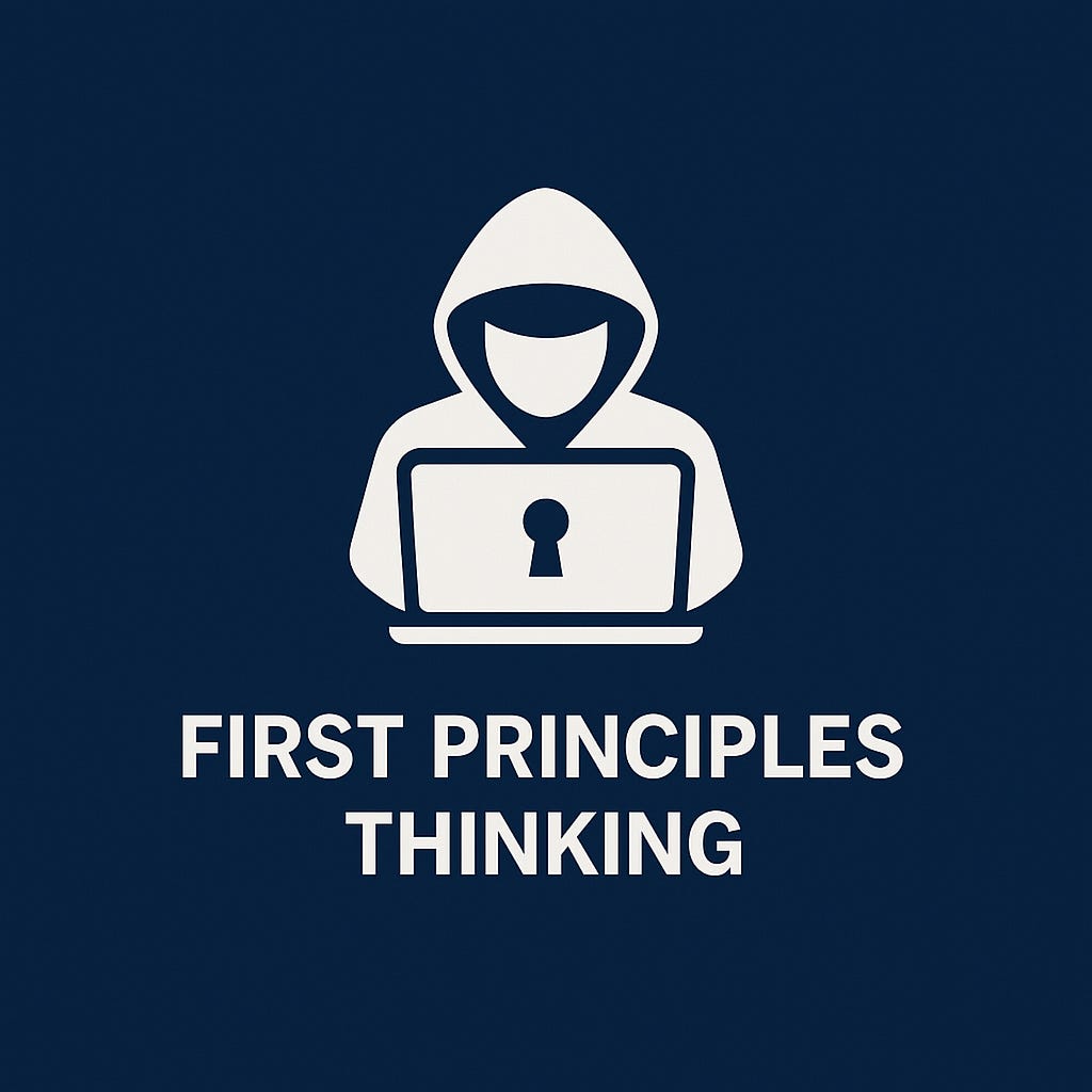Applying First Principles Thinking to Cybersecurity