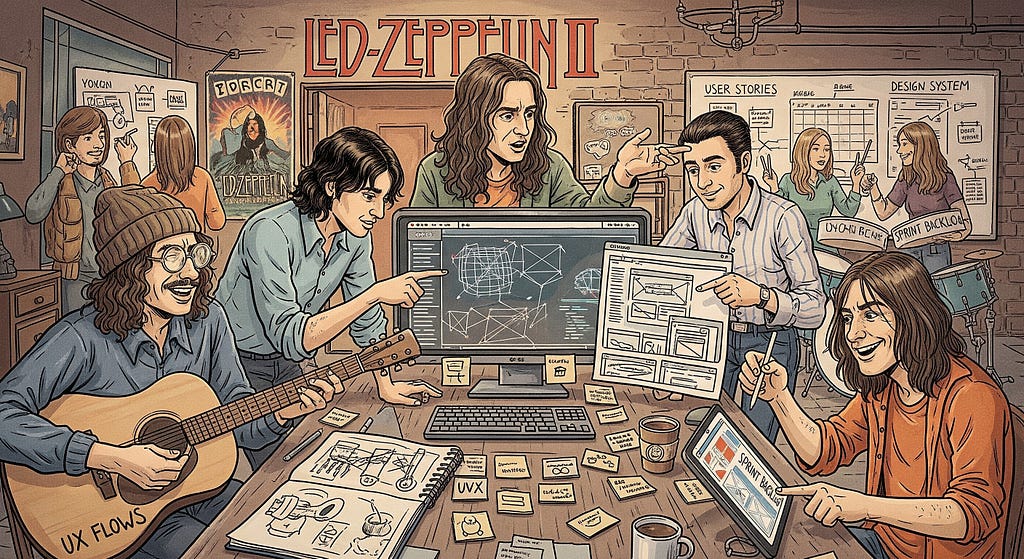 Led Zeppelin playing with AI