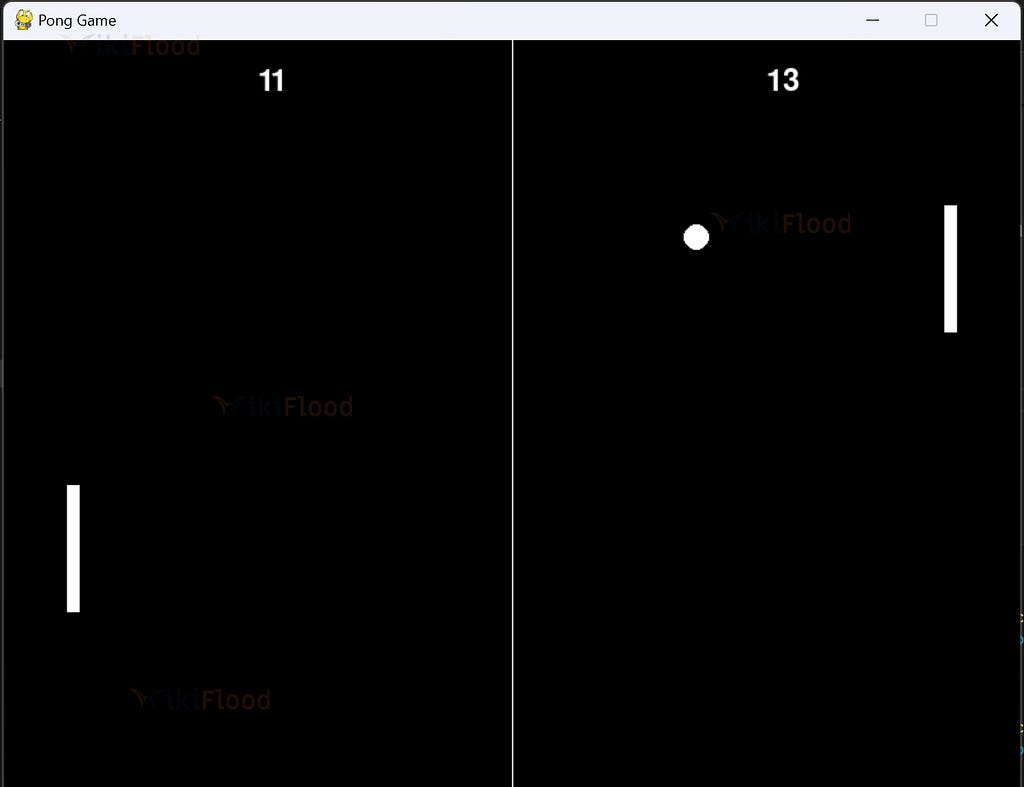 Pong Game Output