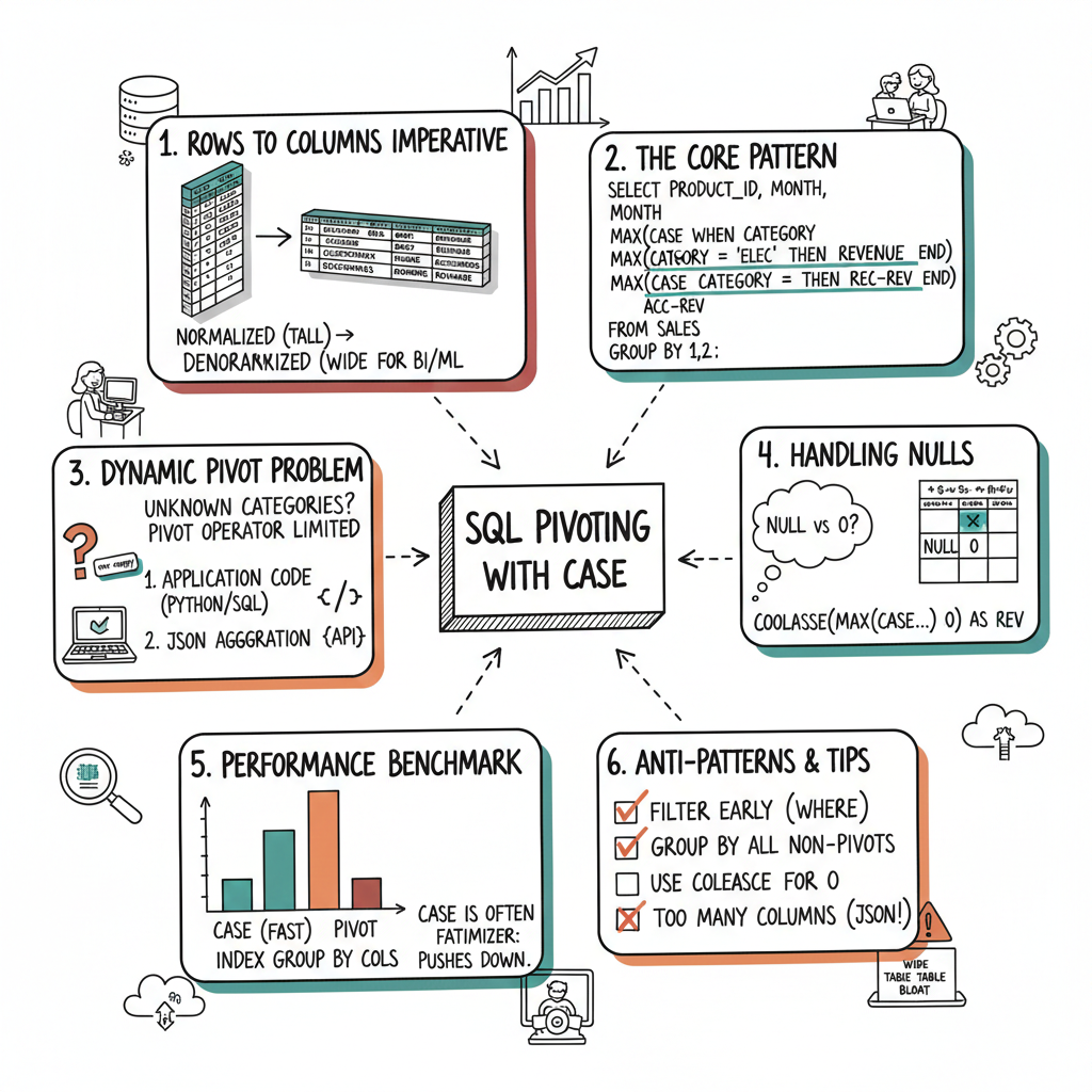 SQL Series 3: Pivoting with CASE: The Universal Data Transposition Toolkit
