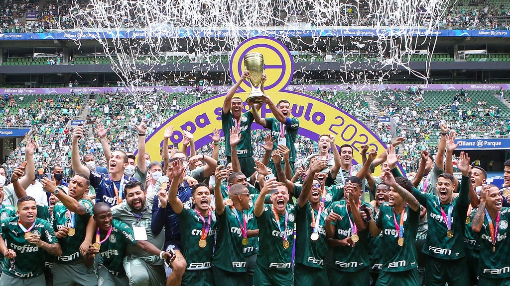 Palmeiras, campeão da Copa São Paulo de Futebol Júnior 2022 (Créditos da imagem: Palmeiras/Twitter)