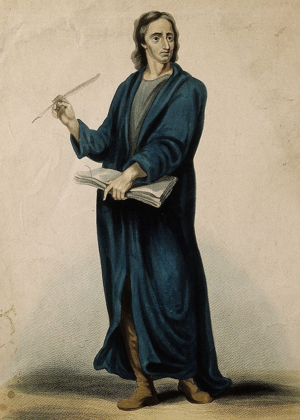 John Locke, coloured stipple engraving by James Godby after G.B. Cipriani. Wellcome Library, London (no. V0003673)
