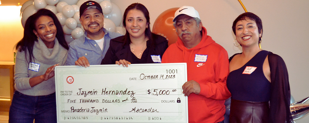 Jazmin Hernandez, co-owner of Panaderia Jazmin, won a $5,000 business grant to expand her traditional Mexican bakery.