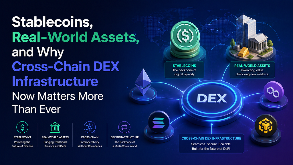 Stablecoins, Actual-World Belongings, and Why Cross-Chain DEX Infrastructure Now Issues Extra Than Ever Stablecoins, Actual-World Belongings, and Why Cross-Chain DEX Infrastructure Now Issues Extra Than Ever