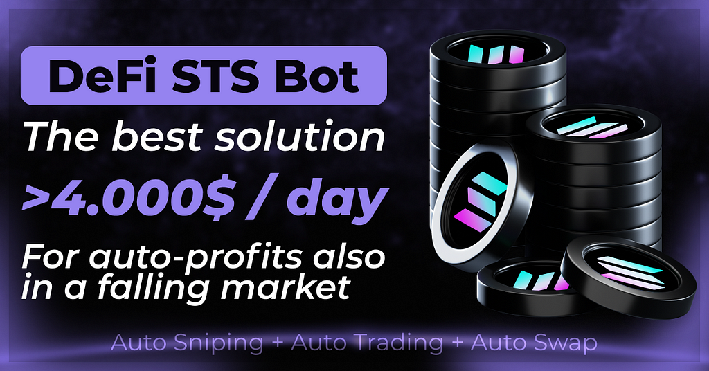 The picture describes the functions of the bot and the trading profit it generates through its processes.