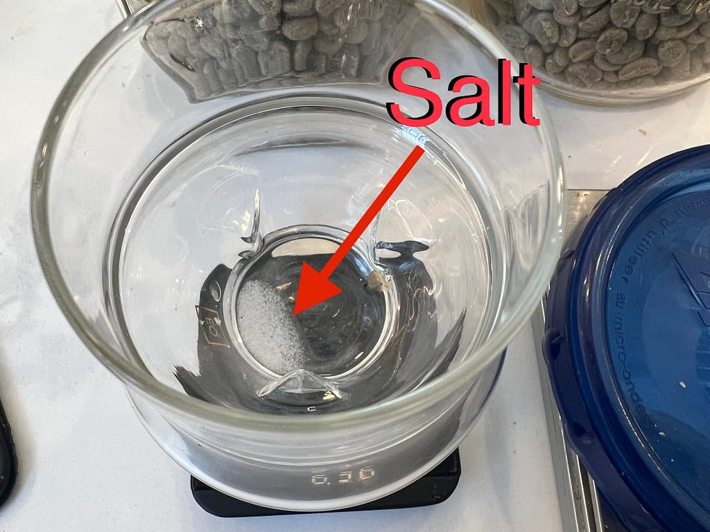 Salting Green Coffee Beans before Roasting LaptrinhX