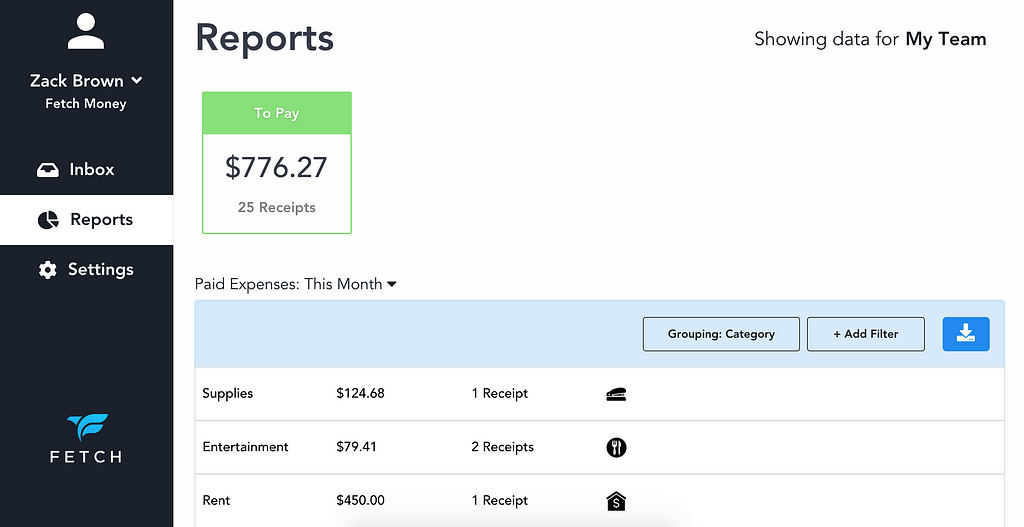 Shoebox: Seamlessly generate reports in multiple formats.