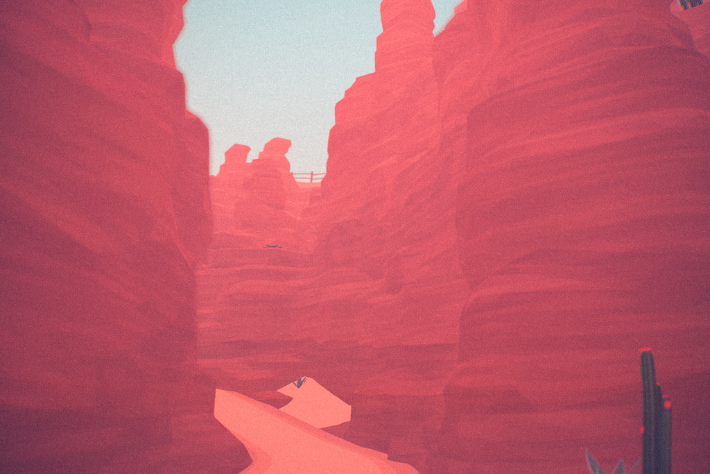 Image of a ravine taken from the upcoming Pelican Party (currently untitled) adventure game