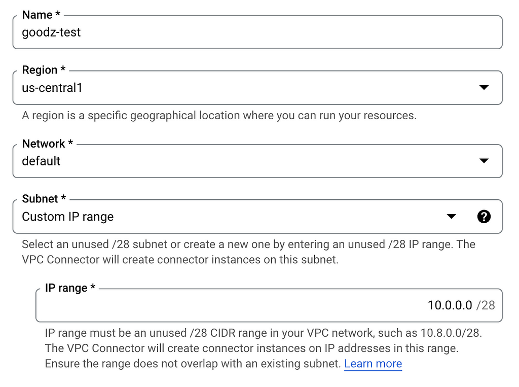 Configure the connector