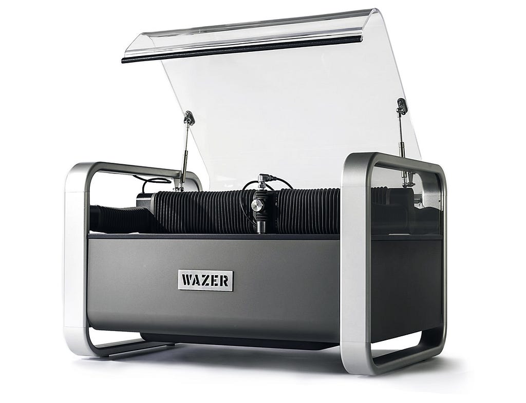 Wazer’s desktop Waterjet Cutter