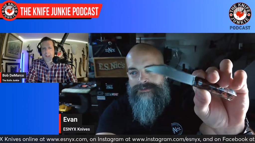 Evan S. Nicolaides, ESNYX Knives: The Knife Junkie Podcast (Episode 510)