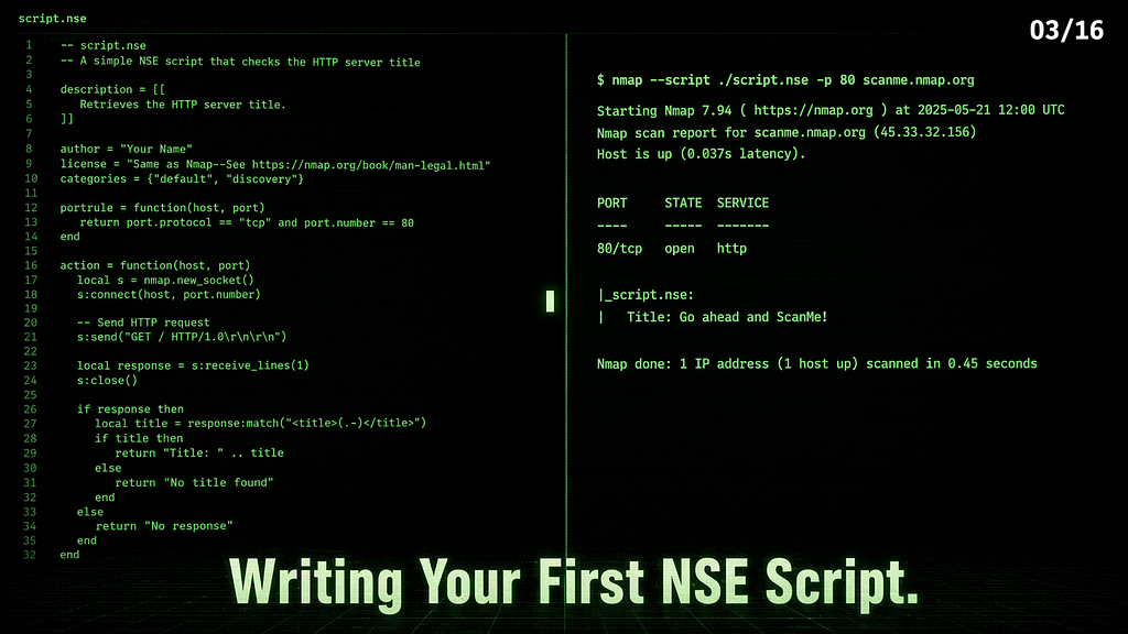 Writing Your First NSE Script