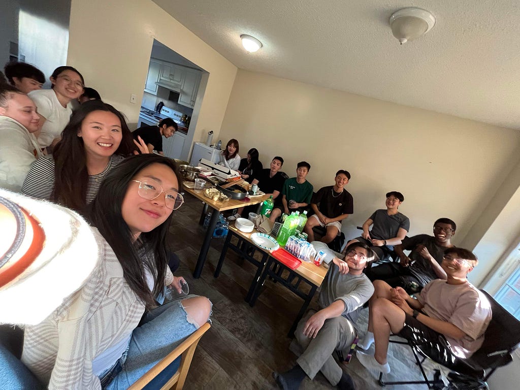 A selfie from a Small Group potluck