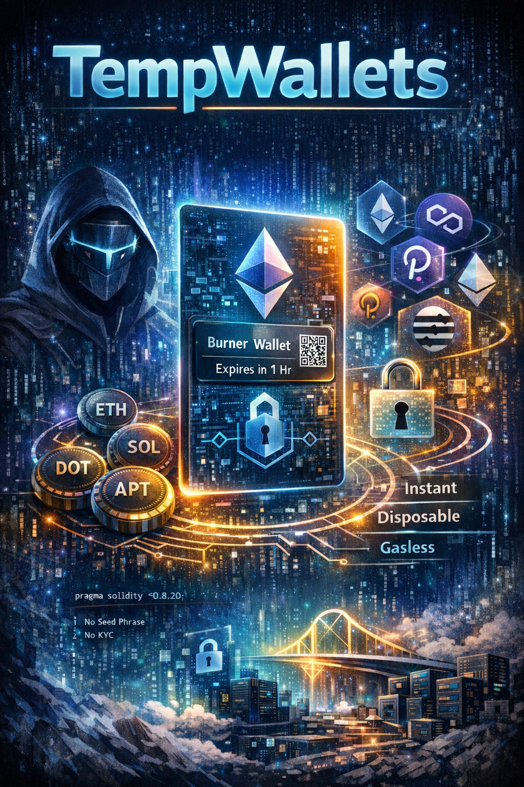 TempWallets: Ephemeral Burner Wallets Architecting Privacy, Autonomy, and Permissionless Freedom in…