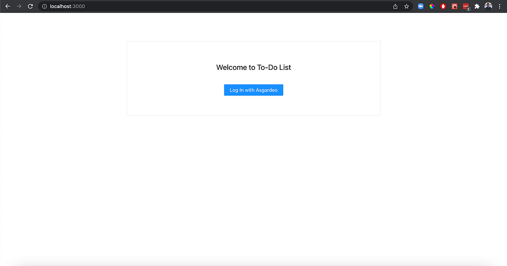 Update login page of the To-do application