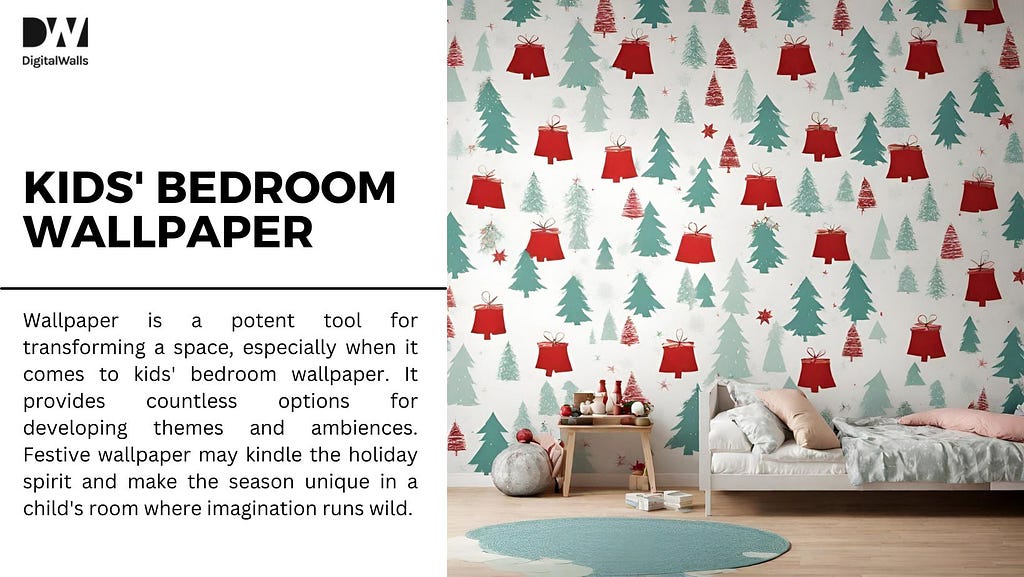 Kids’ Bedroom Wallpaper Ideas for a Magical Christmas Retreat