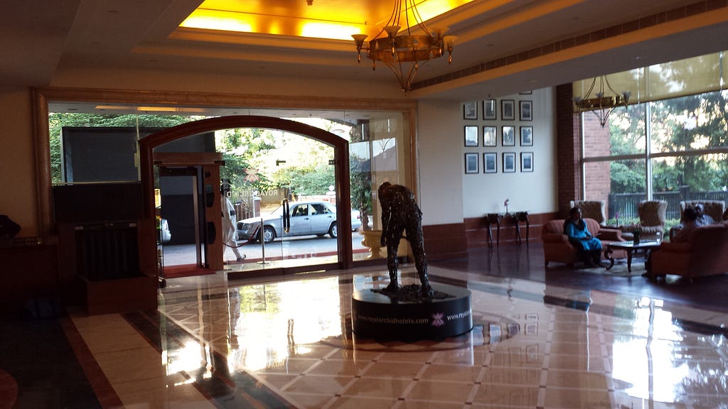 Lobby of the Royal Orchid Bangalore