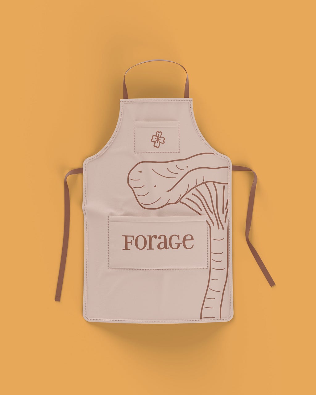 Chanterelle Mushroom Apron