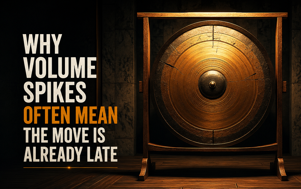 Why Volume Spikes Often Mean the Move Is Already Late