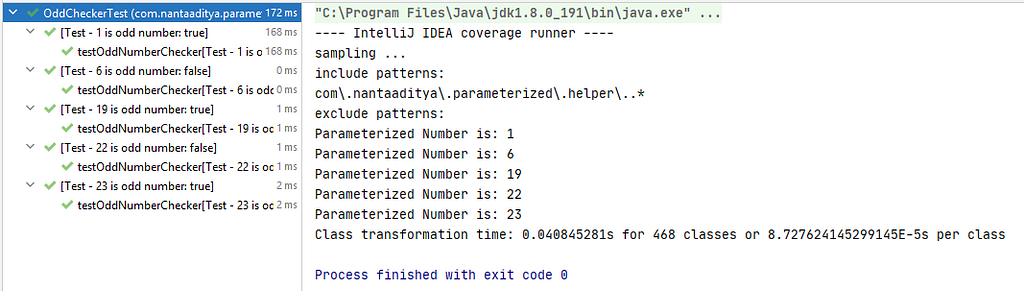 parameterized result